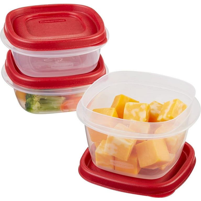  Rubbermaid Easy Find Lids Food Storage Containers, Racer Red,  6-Piece Set: Food Savers: Home & Kitchen