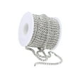 thumbnail image 1 of DIY Crystal 10 Yard Rhinestone Close Chain Craft DIY Clear Trim Sewing Craft Silver, 1 of 9
