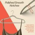 thumbnail image 6 of Ivory Velvet Hangers 5 Pack – Heavy-Duty 10 lbs Capacity, 360° Swivel Hook, Non-Slip & Space-Saving Design – Smooth Velvet Finish for Crease-Free Clothes & Effortless Closet Organization, 6 of 8