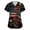 01-Watermelon Red, variant on Womens 250 Anniversary USA 4th of July Medical Scrub Tops Scrubs Shirts V-Neck Short Sleeve Nurse Uniform with Pockets 02-Red XL