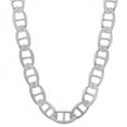 thumbnail image 4 of 6.3mm .925 Sterling Silver Diamond-Cut Mariner Chain Necklace + Bracelet Set, 22" (Necklace) + 8" (Bracelet) + Gift Box, 4 of 7