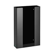 AdirMed Acrylic Triple Box Capacity Glove Dispenser, Black