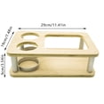 thumbnail image 3 of Desktop Ornament Wood Crafted Mini Sofa Bar with Snack Bowl Tray Holder - Unique Desktop for Home and Slim Sofa Storage Rack and Side Table Stand, 3 of 4