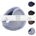 thumbnail image 3 of Caywon Men's Solid Color Winter Ear Protection Warm Earmuffs Ear Warmers Plushes Earmuffs Durable Plushes Material Suitable for Men's Daily Winter Outdoor Use​, 3 of 3