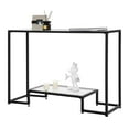 thumbnail image 1 of Costway Entryway Console Sofa Side Table W/Tempered Glass for Entrance Living Room, 1 of 10