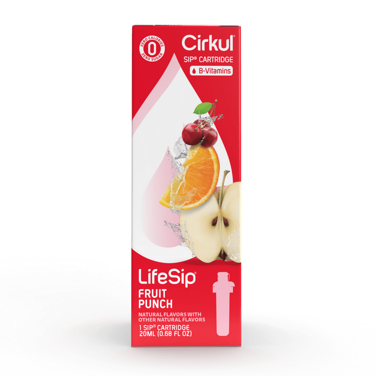 Cirkul LifeSip Fruit Punch Flavor Cartridge, Drink Mix, 1-Pack 