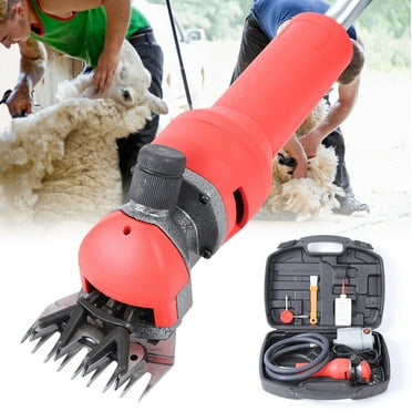 Electric Shearing Machine Professional Shearing Tool with Sharp Two Blades (4 Teeth   9 Straight Teeth) Electric Sheep Shears Farm Sheep Goats Clipper Tool