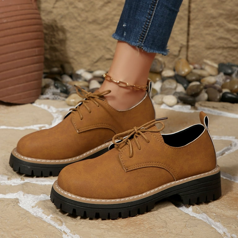 brown women dress shoes MK22410 - Rumi Flats Brown [Women's Leather Shoes] main image 1
