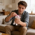 thumbnail image 5 of Cat Taba Squishy Animal Fidget,Cute Kawaii Squishies Pinch Family Slow-Rising Squeeze Ball for Stress Relief ,Kawaii Squishies Sticky Animal Toys for Adults, 5 of 6