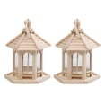 thumbnail image 1 of 2 Piezas De Jardín Colgante De Comedero Para Pájaros Gazebo Linterna Para Patio Patio Casas Zulema Comedero para pájaros colgante, 1 of 8