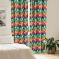 thumbnail image 2 of Ambesonne Grunge Curtains, Crazy Funky Graffiti, Pair of 28"x84", Multicolor, 2 of 5