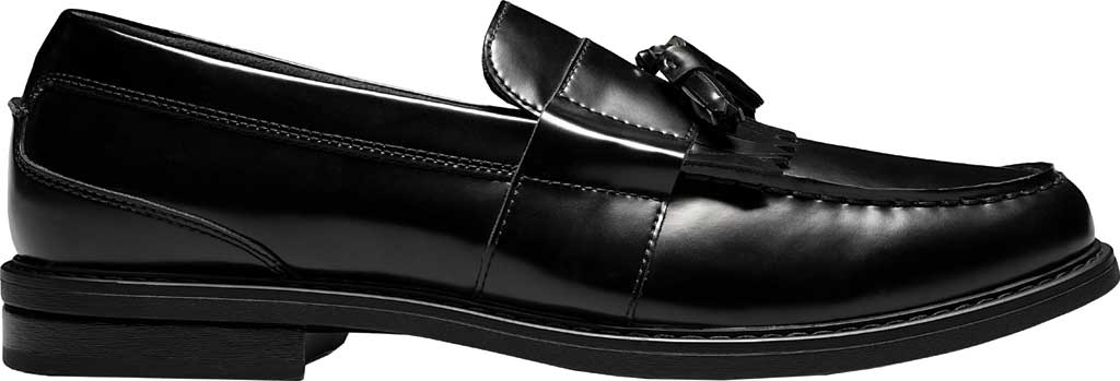 Men's Nunn Bush Keaton Moc Toe Kiltie Tassel Slip On II Black Polished Leather 8 W - image 2 of 6