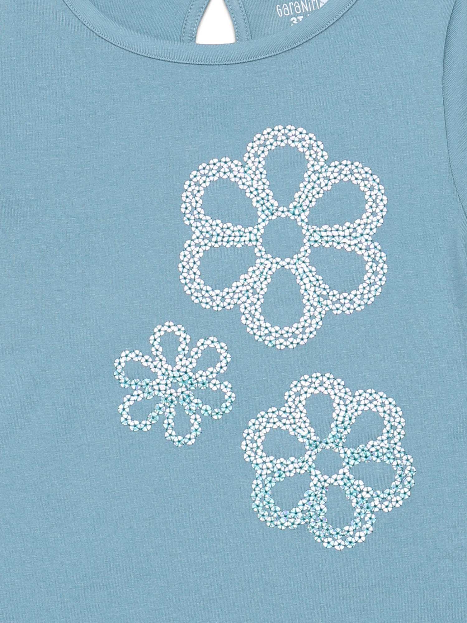 Garanimals Toddler Girl Long Cuffed Sleeve Sequin Graphic Top, Sizes 18M-5T