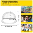 thumbnail image 3 of 20.5 Inch Diameter Candy Floss Cover Clear Acrylic Dome Shield for Commercial Cotton Candy Machine 52cm Bubble Cover Shield Only, 3 of 9