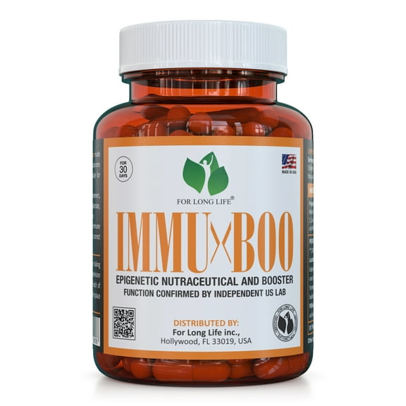 FOR LONG LIFE IMMU BOO | Immune Support Supplement | Strong Vitamin C and Zinc for Immune System Vegan Dietary Supplement for Men & Women