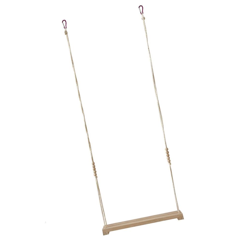HILOGEL Wood Birds Swing Parrots Perches Exercise Toy Cage Regulable Length Swing
