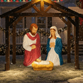 thumbnail image 7 of Union Products 74150 3-Piece LED Nativity Set Blow Mold Outdoor Christmas Decoration, 7 of 7