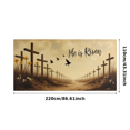 thumbnail image 3 of Stained Glass Style Easter Banner with He is Risen Message Background Decoration for Church Celebrations Easter Parties and Religious Gatherings, 3 of 4