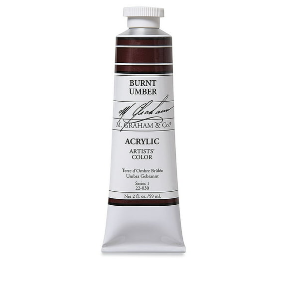 M. Graham Artists' Acrylics - Burnt Umber, 2 oz tube