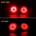 thumbnail image 6 of GTINTHEBOX LED Red Rear Bumper Reflectors Tail Brake Lights For Toyota Sienna Corolla, etc, 6 of 9