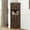 Brown, variant on 68" Tall Farmhouse Corner Cabinet, 5-Tier Large Storage Cabinet with 4 Barn Doors & Adjustable Shelves, Bathroom Cabinets with Storage for Living Room, Kitchen, Bathroom, Rustic White