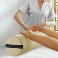 thumbnail image 4 of Saloniture Jumbo Round Massage Table Bolster Pillow Pad - 26 x 9 Inch - Cream, 4 of 7