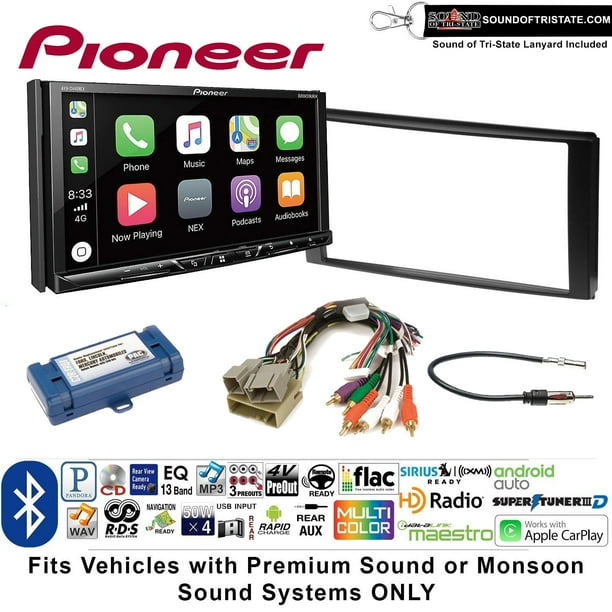 Pioneer AVH2440NEX Double Din Radio Install Kit with Apple CarPlay