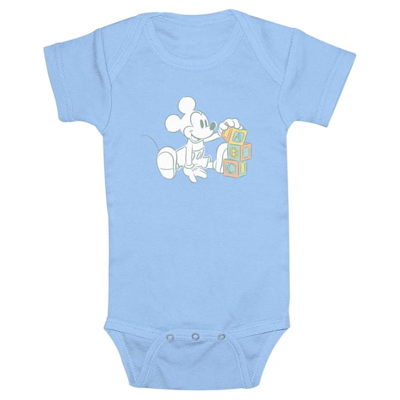 Infants' Mickey & Friends Alphabet Blocks Bodysuit