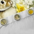 thumbnail image 4 of Castle Fairy Kids Teens Adults Animal Rabbit Blackout Curtains Set of 2 (52x84 Each),Floral Flying Butterflies Window Curtains,Spring Garden Flower Narcissus Curtains and Drapes Room Decor, 4 of 6