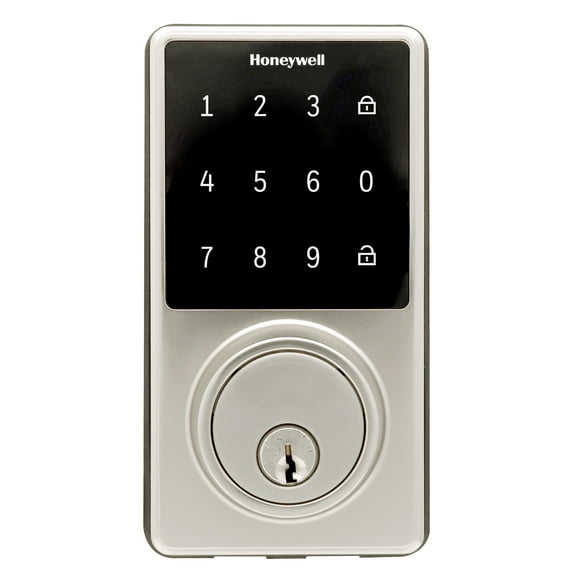 Honeywell Electronic WiFi Deadbolt Lock with Touchscreen Satin Nickel Finish