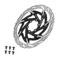 thumbnail image 4 of Rotor de freno de disco de bicicleta de 160 mm, componente premium hueco, repuesto de rotor de freno de bicicleta Negro, 4 of 9