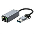 thumbnail image 2 of kurtrusly RJ45 Adaptateur LAN Ethernet Petit Convertisseur Appareil Accessoire d'Ordinateur Carte Réseau 100/1000Mb Équipement Rallonge de Câble Accessoires 100M, 2 of 9