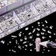 thumbnail image 4 of Nail Art Rhinestones, Nail Gems and Rhinestones Kit with Wax Pencil Flatback AB Rhinestones for Nails, Crafts,Makeup, Face, Clothes, Shoes, 4 of 4
