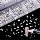thumbnail image 4 of Nail Rhinestones Kit, Nail Art Decorations Flat AB Rhinestones Kit DIY Crafts Gemstones for Nail, Shoes, Clothes, Jewels (600 Blue Diamonds + 2500 Fla, 4 of 4