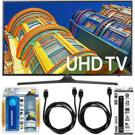 Samsung UN65KU6300 – 65-Inch 4K UHD HDR Smart LED TV Essential Accessory Bundle includes TV, Screen Cleaning Kit, 6 Outlet Power Strip with Dual USB Ports and 2 HDMI Cables Samsung UN65KU6300 – 65-Inch 4K UHD HDR Smart LED TV Essential Accessory Bundle includes TV, Screen Cleaning Kit, 6 Outlet Power Strip with Dual USB Ports and 2 HDMI Cables