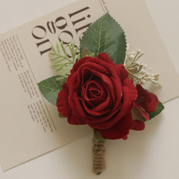 Wedding Accessories Boutonnieres for Wedding Celebrations Boutonnieres for Guests, Banquets, and Ceremonies Artificial Boutonnieres Minimalist Design