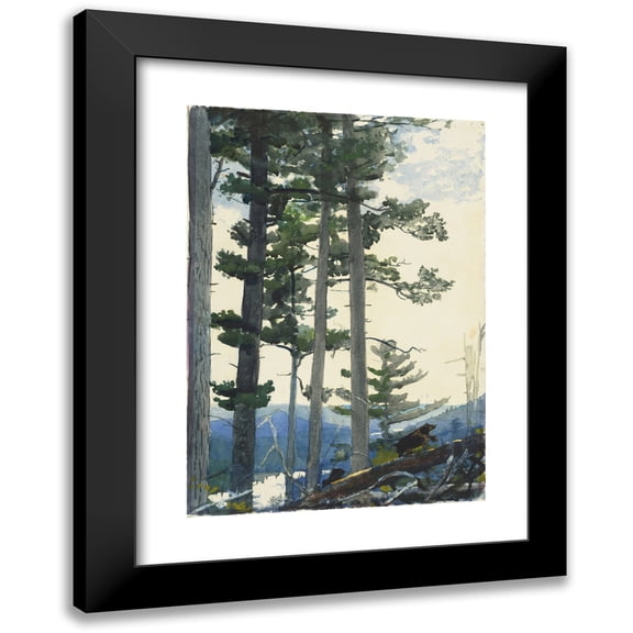 Winslow Homer 11x14 Black Modern Framed Museum Art Print Titled - Old Settlers (1892)