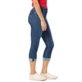 thumbnail image 3 of Levi Strauss Signature Women's and Women's Plus Mid Rise Capri Jeans, 25" Inseam, Sizes 2-28, 3 of 5
