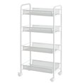 thumbnail image 1 of Labymos 4-Tier Mesh Wire Rolling Cart Multifunction Utility Cart Removable Steel Wire Basket Shelving Trolley, 1 of 8