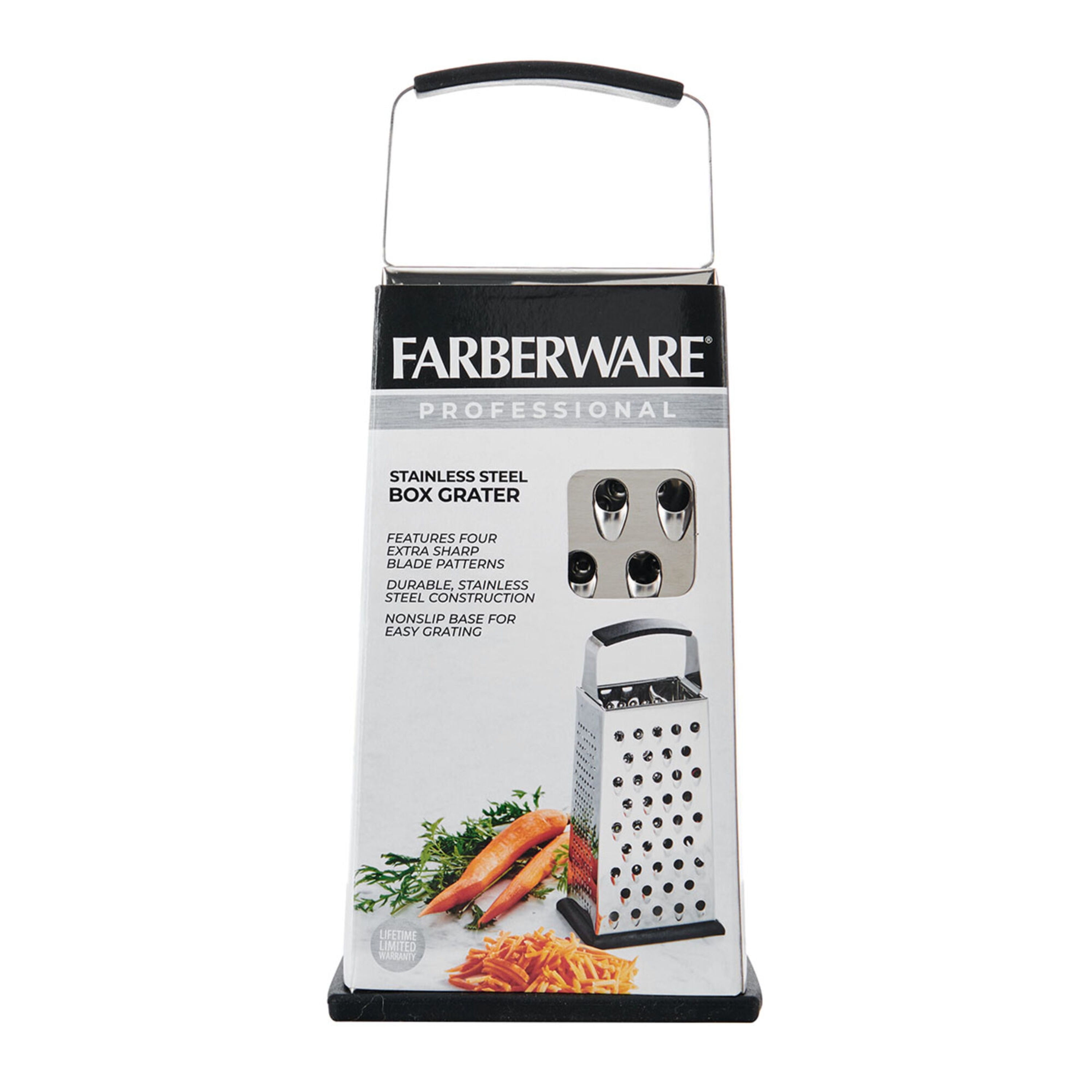 Farberware Stainless Steel 4-Sided Box Grater