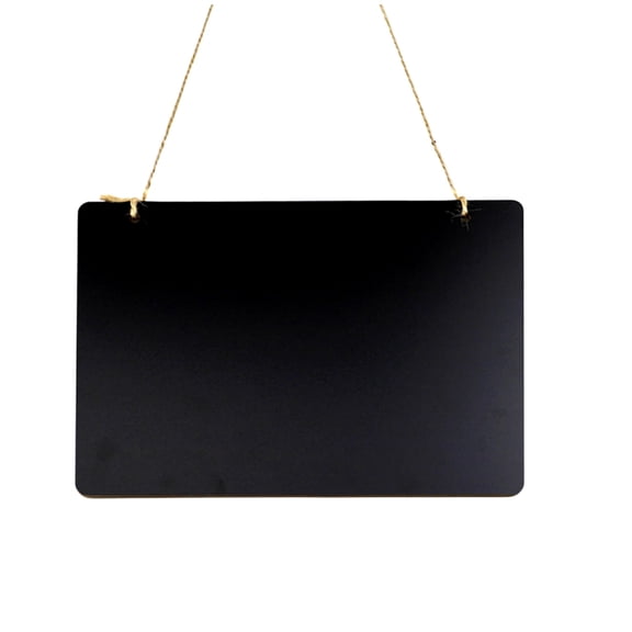 Pizarra de madera FANBODTA 23 x 17 cm de doble cara