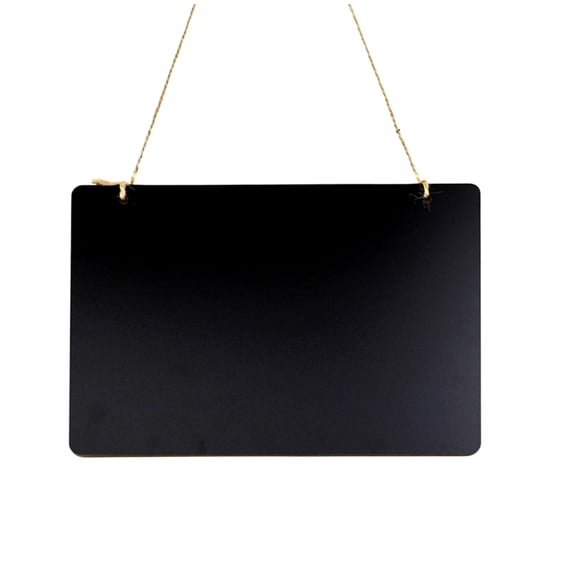 Pizarra de madera FANBODTA 23 x 17 cm de doble cara