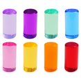 thumbnail image 3 of BELOVING 8 Pieces Rainbow Building Blocks Set Gift Rainbow Acrylic Gemstone Cylinders 5cm, 3 of 9
