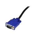 thumbnail image 2 of StarTech.com 6 ft Ultra-Thin USB 2-in-1 KVM Cable - Keyboard / video / mouse / USB cable - USB, HD-15 (VGA) (M) to HD-15 (VGA) (M) - 6 ft - black - SVECONUS6 - Keyboard / video / mouse / USB cable - USB, HD-15 (VGA) (M) to HD-15 (VGA) (M) - 6 ft - black - for P/N: CAB831HDU, RACKCONS1908, SV1631DUSBUK, SV565DUTPU, SV565UTPUL, SV831DUSBUK, 2 of 3