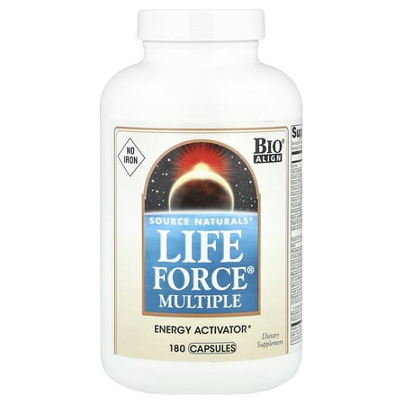 Source Natural Life Force Multiple No Iron - 180 Capsules
