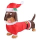 thumbnail image 4 of Perro salchicha inflable de 1,5 metros de fibra de poliéster iluminada para decoración navideña, enchufe estadounidense de 100 a 240 V, 4 of 15