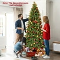 thumbnail image 4 of Gymax 7.5 FT Artificial Xmas Tree w/ 1019 PE PVC Branch Tips & Folding Metal Stand, 4 of 9