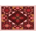 thumbnail image 1 of Ahgly Company Machine Washable Indoor Rectangle Transitional Crimson Red Area Rugs, 7' x 9', 1 of 7
