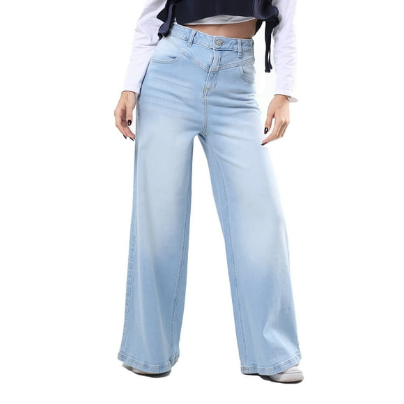 Jeans Super Wide Leg Color Claro Sb4565C