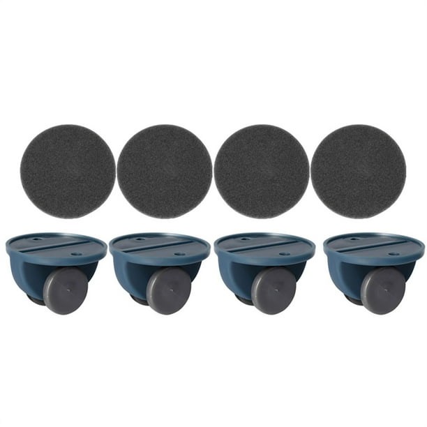 Kearding Paquete de 4 ruedas para muebles sin perforación, autoadhesivas, multiusos, cajas de almacenamiento de cubos de basura, ruedas para sala de Almacenamiento y organización del hogar Azul Kearding HA064108-02B